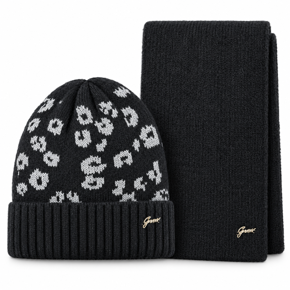 Set Donna Gianmarco Venturi Sciarpa e Cappello Animalier