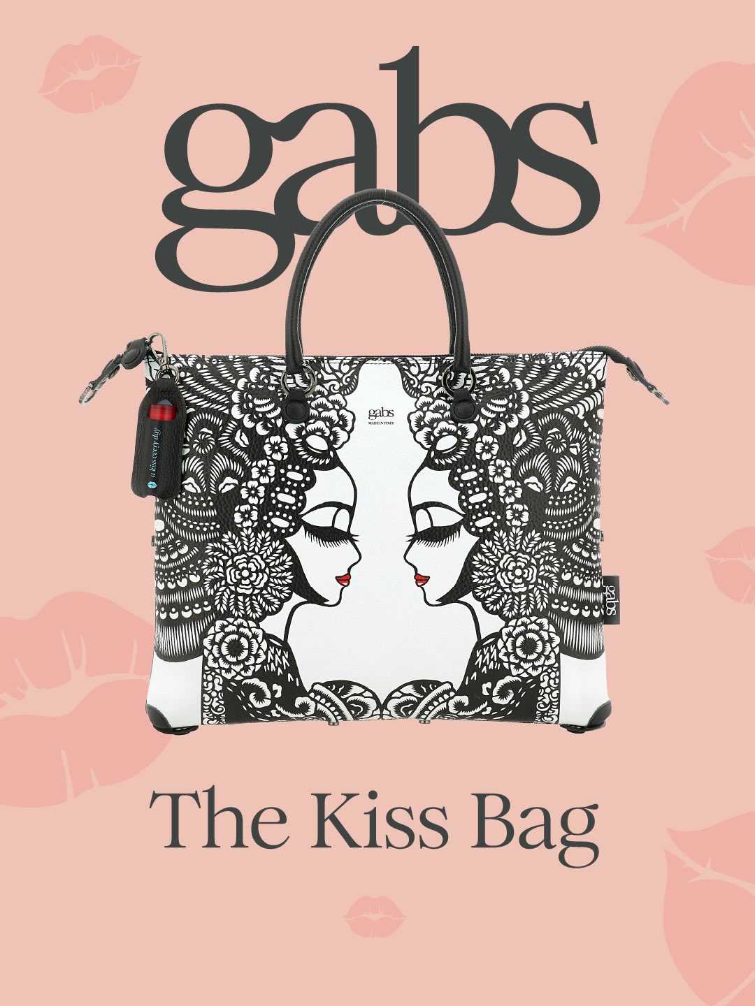 Borsa Gabs G3 PLUS Taglia M The Kiss Bag in vera pelle