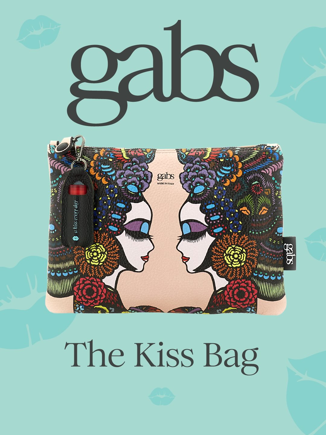 Borsa Gabs BEYONCE Taglia M The Kiss Bag in vera pelle