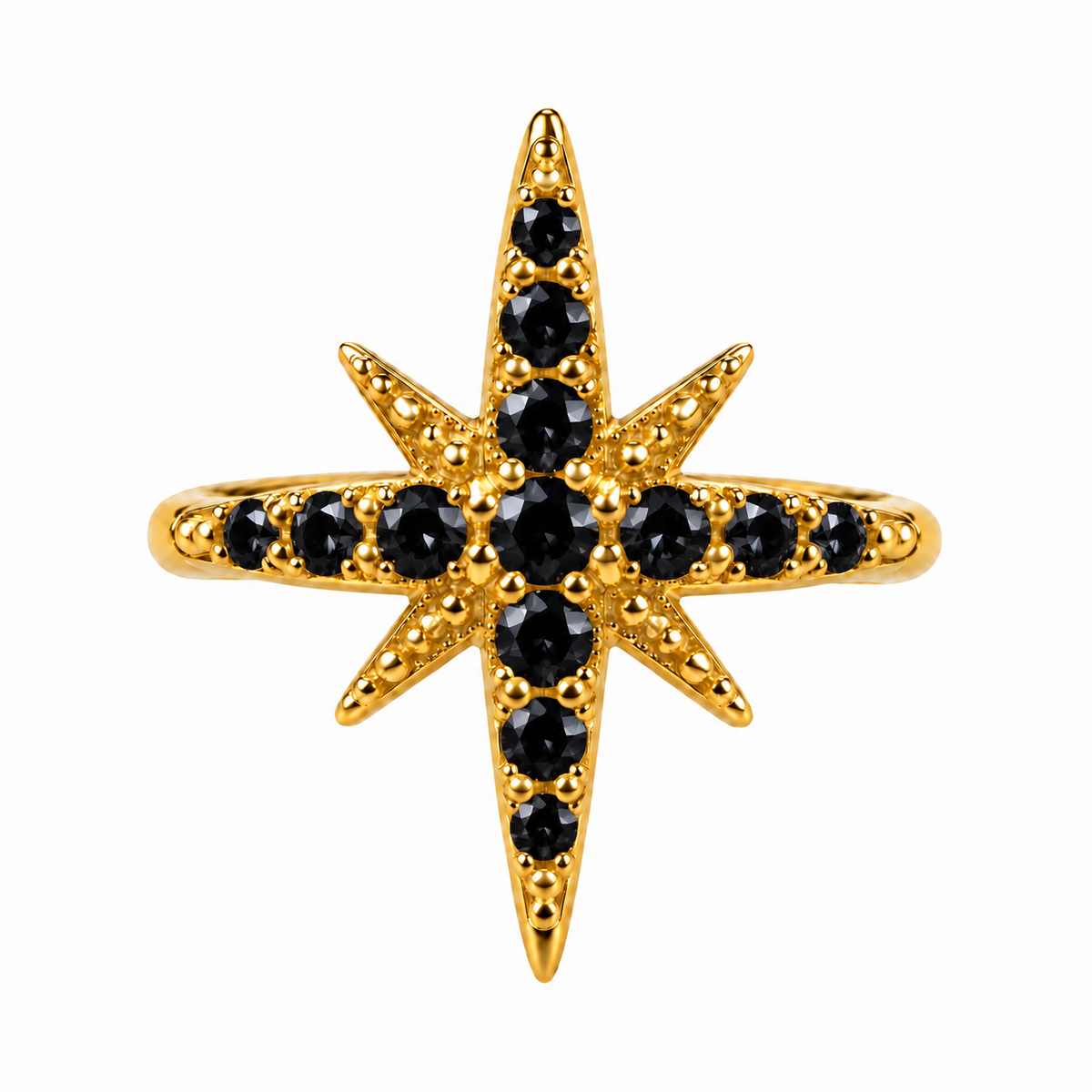 Ear Cuff mono Stella in Argento 925 Rodiato