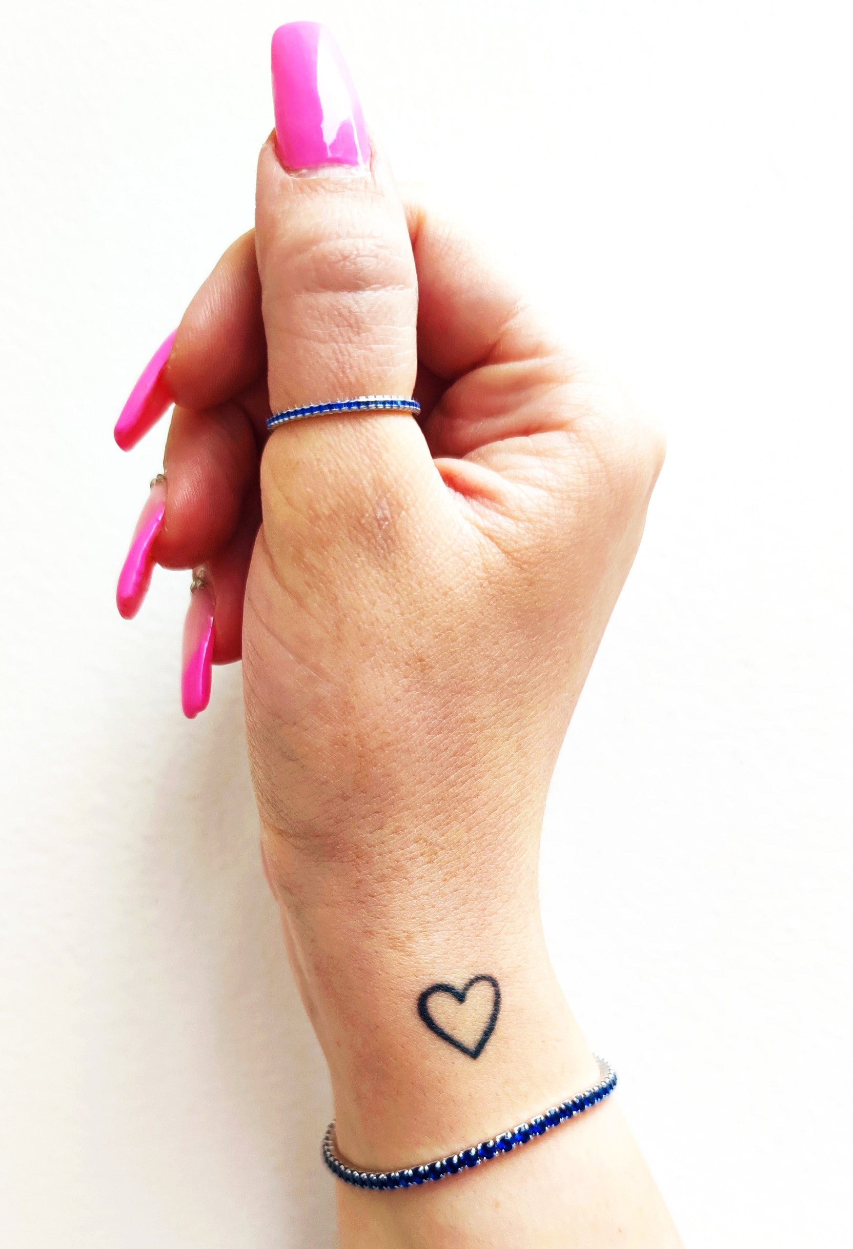 Bracciale tennis Blu in argento 925