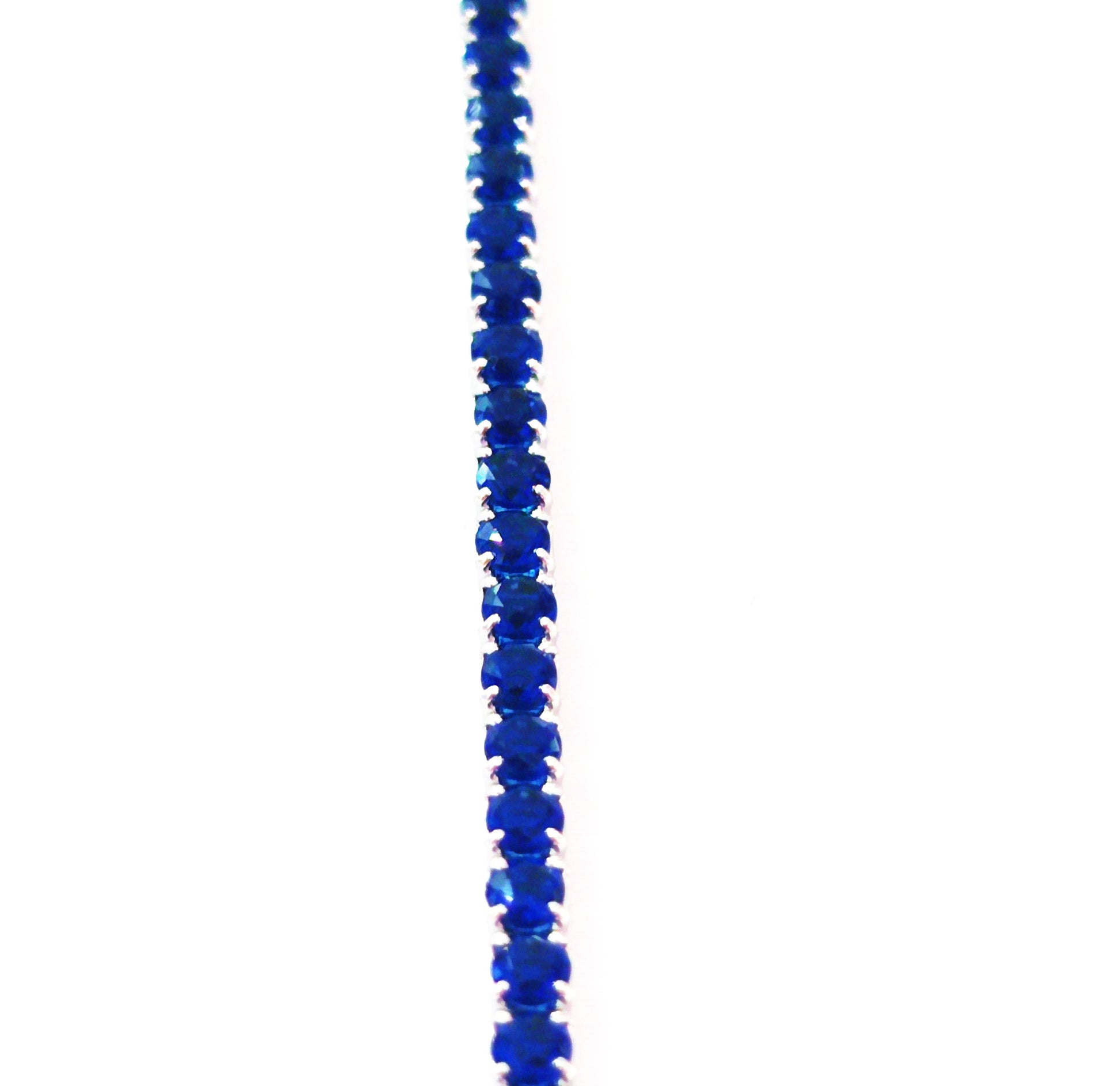 Bracciale tennis Blu in argento 925