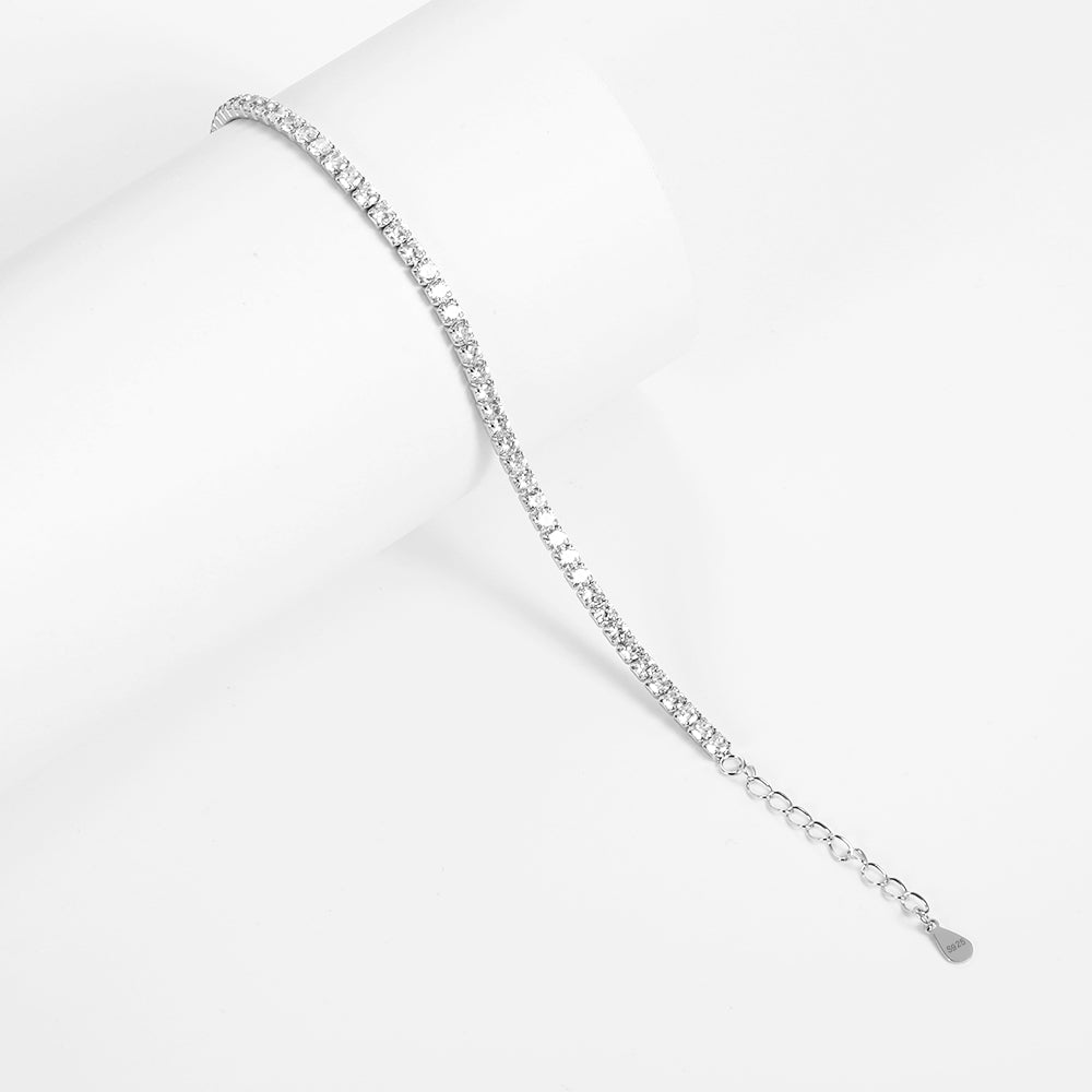 Bracciale tennis crystal in argento 925