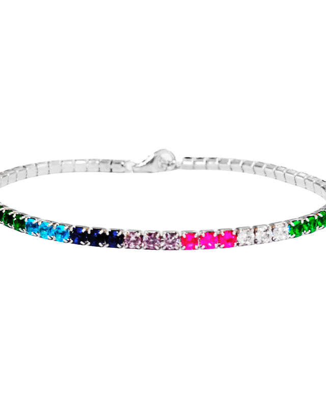 Tennis Multicolor in argento 925