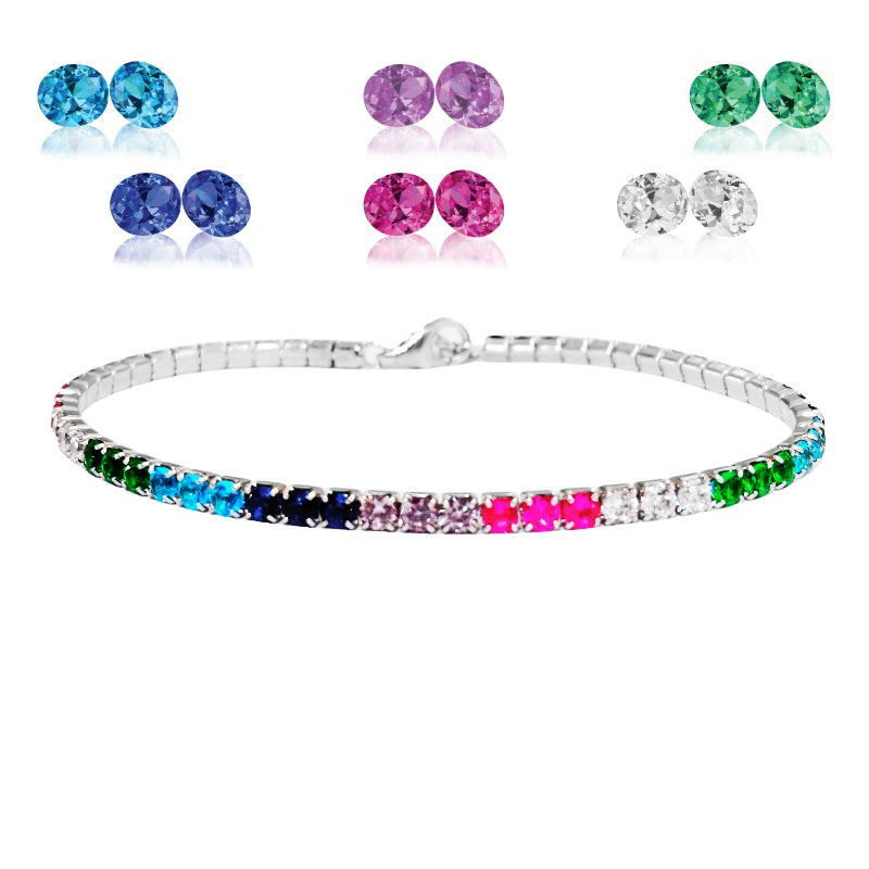 Tennis Multicolor in argento 925