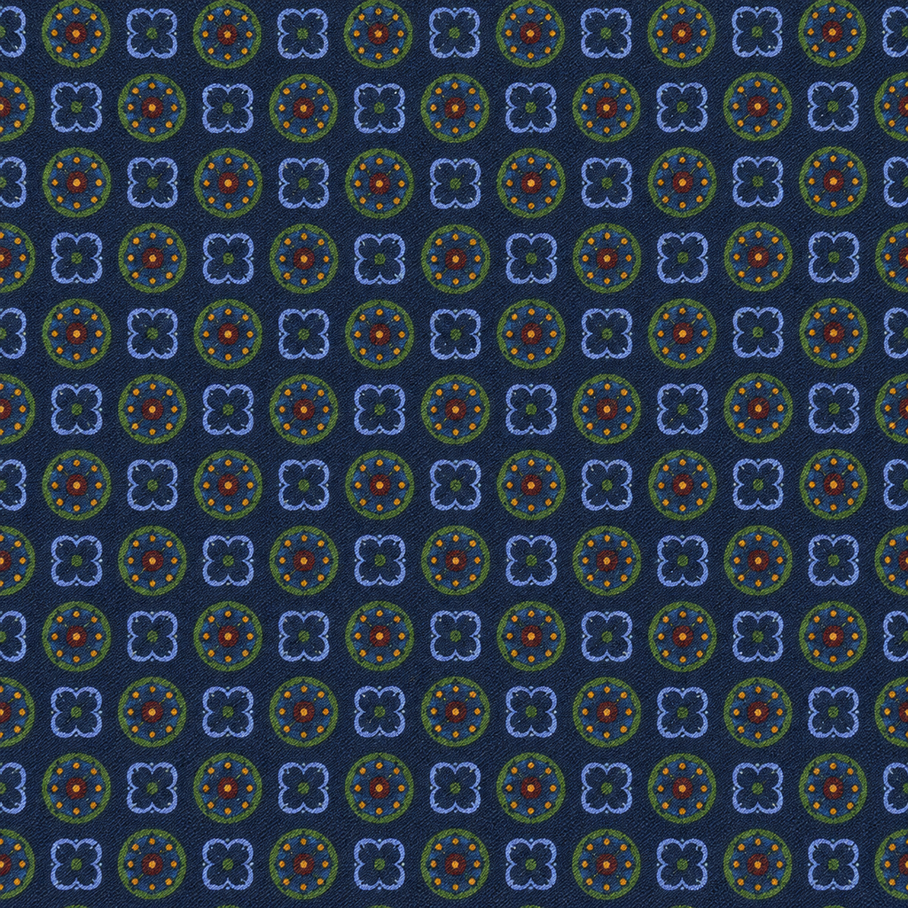 Sciarpa Uomo con Microfantasia Geometrica e Frange