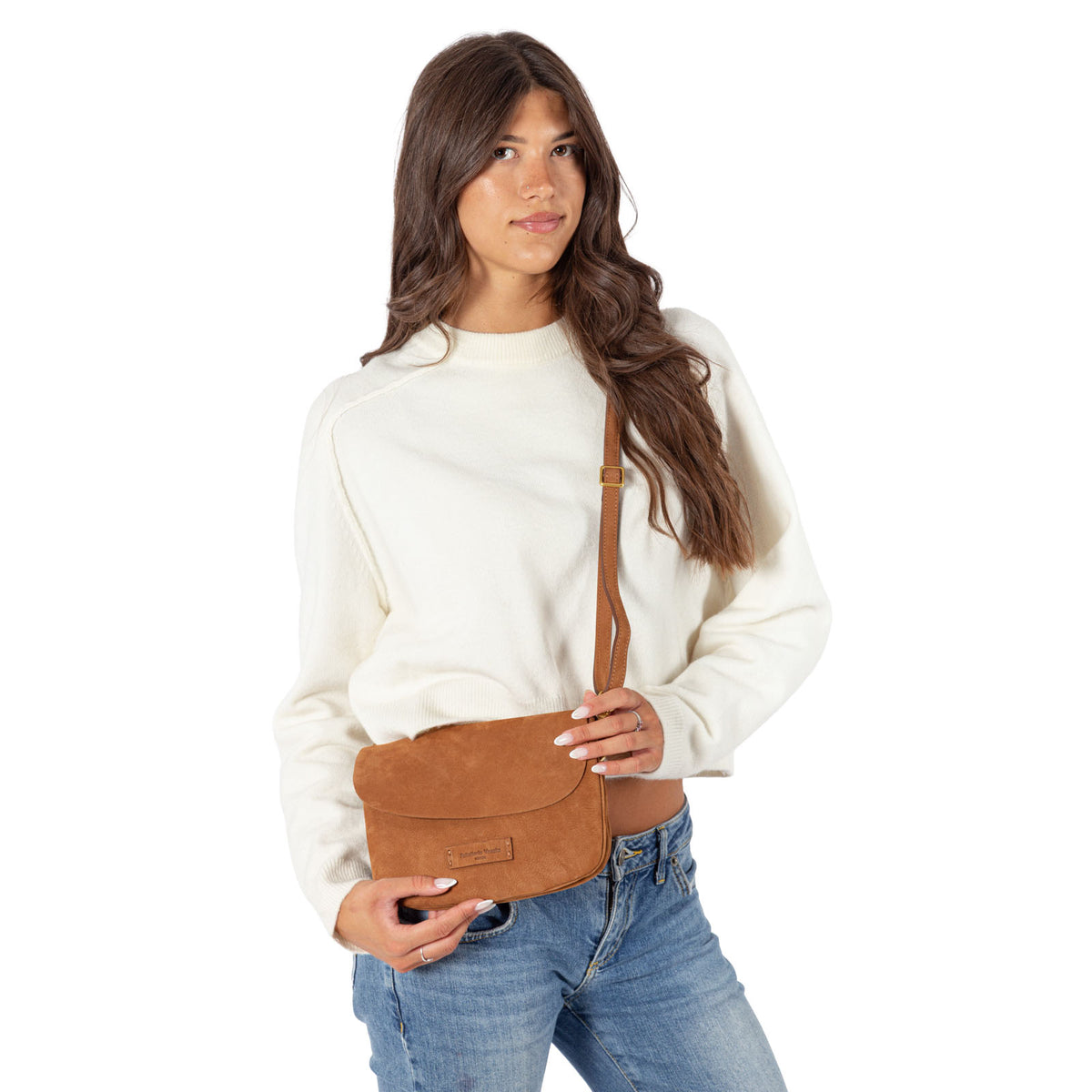 Mini bag in vera pelle nabuk Campiello Pelletteria Veneta