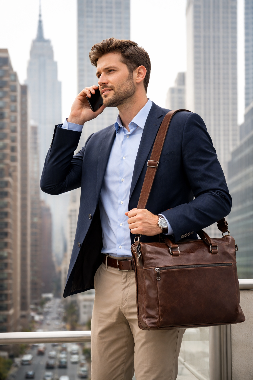 Borsa Lavoro Pelletteria Veneta Riccardo in vera pelle