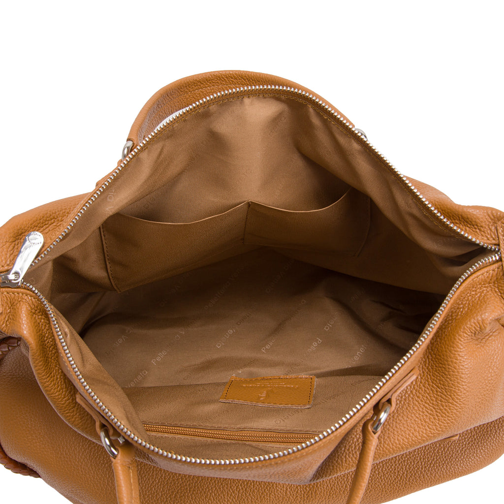 Borsa Bauletto grande Pelletteria Veneta Dama in vera pelle