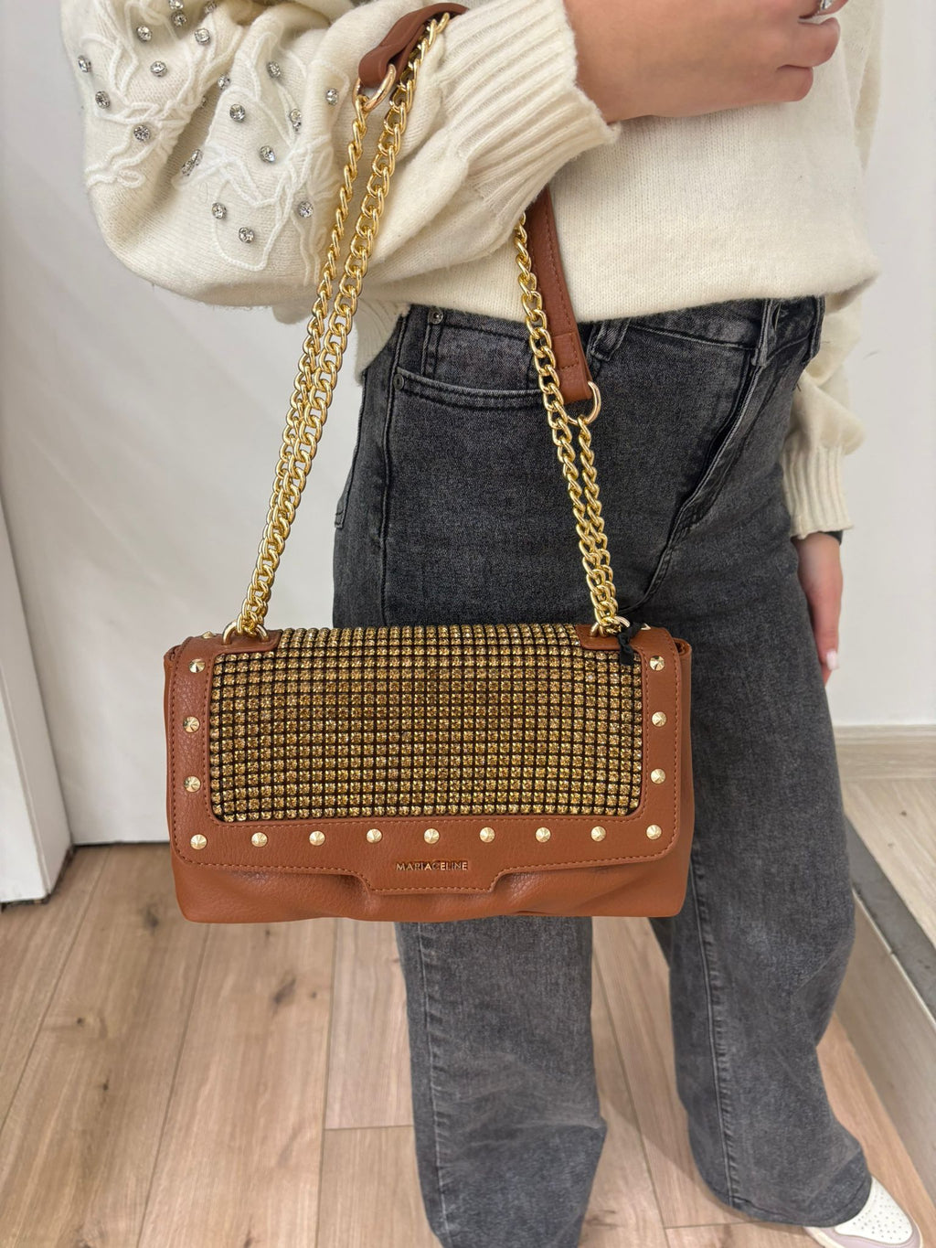 Maria Celine "ASHLEY CAMEL" Bag 