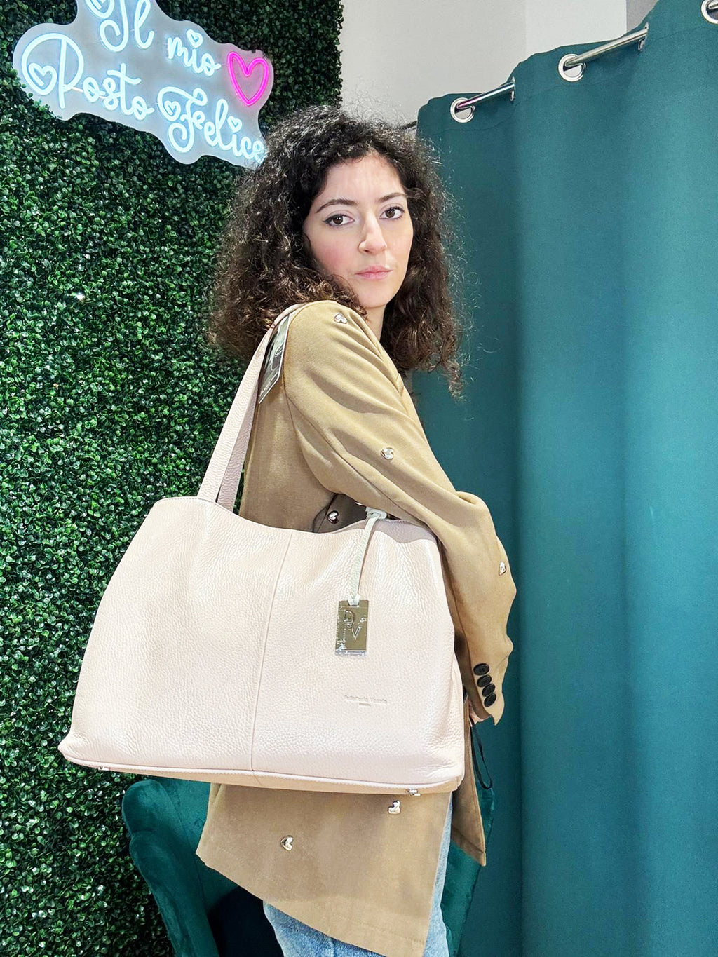 Borsa Shopper Pelletteria Veneta Giuffa in vera pelle
