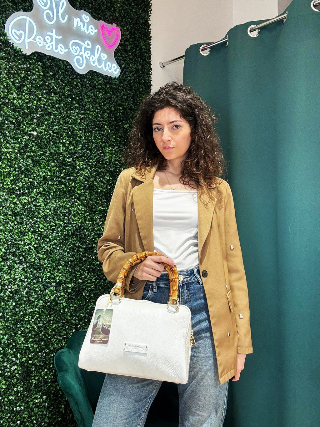 Borsa Bauletto Medio Pelletteria Veneta Remo in vera pelle