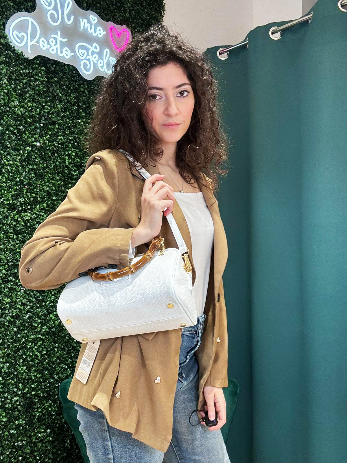 Borsa Bauletto Piccolo Pelletteria Veneta Remo in vera pelle