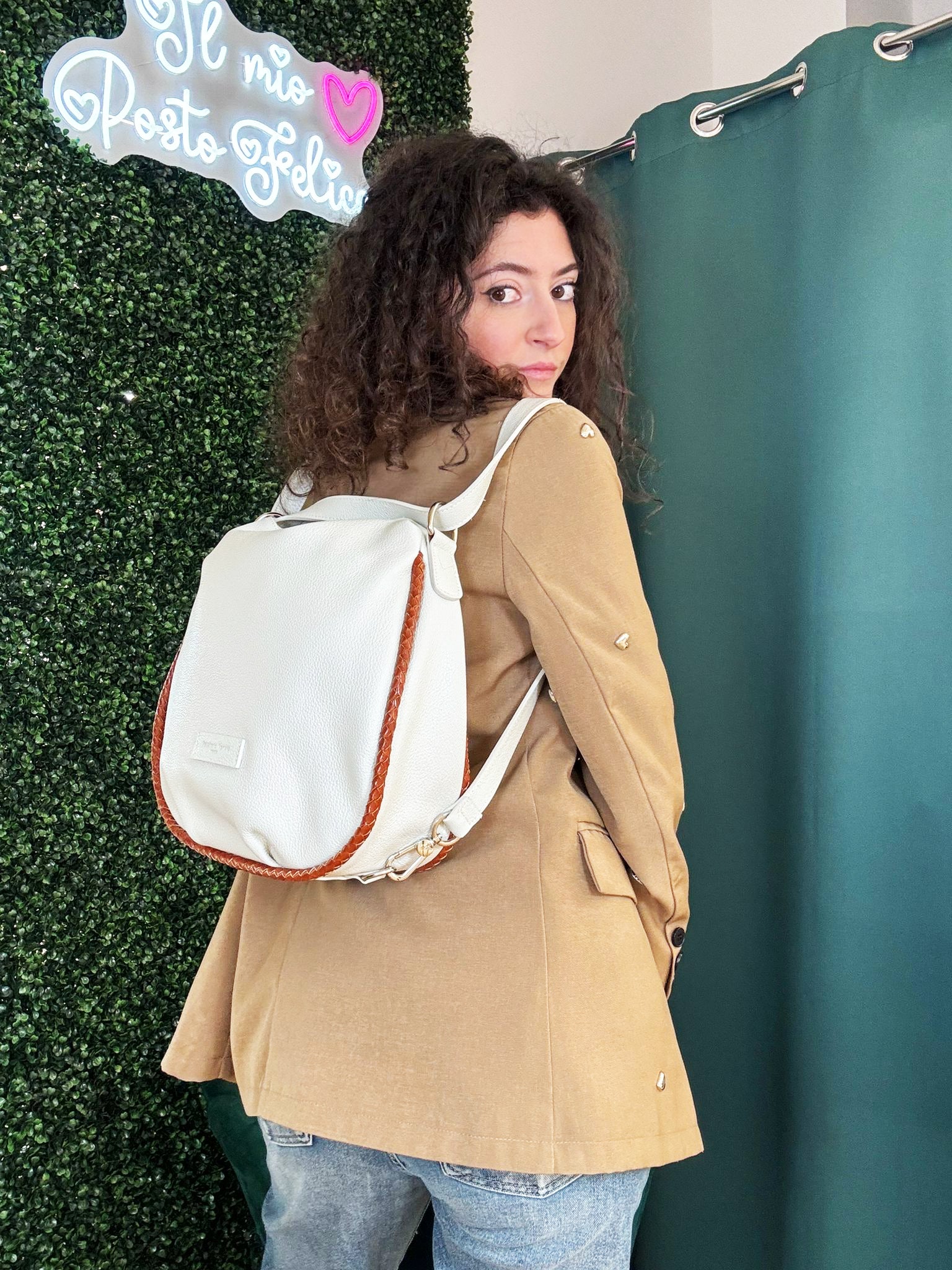 Borsa Zaino Pelletteria Veneta Dama in vera pelle