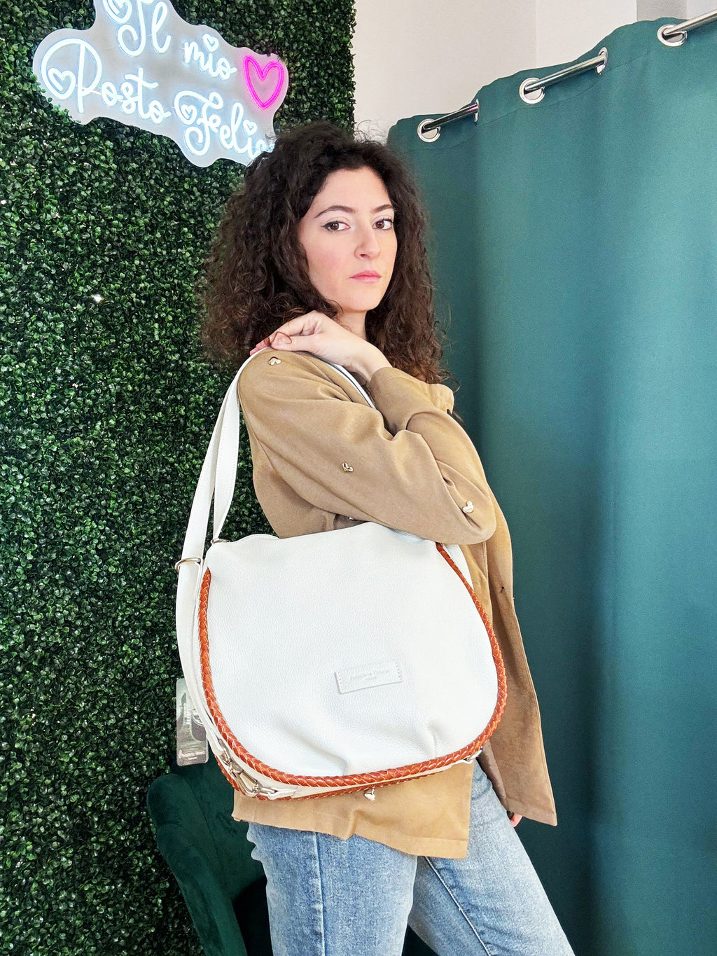 Borsa Zaino Pelletteria Veneta Dama in vera pelle