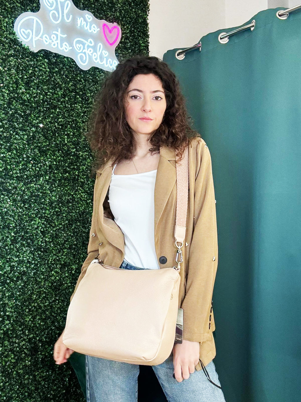 Borsa a tracolla/spalla Pelletteria Veneta Giuffa in vera pelle