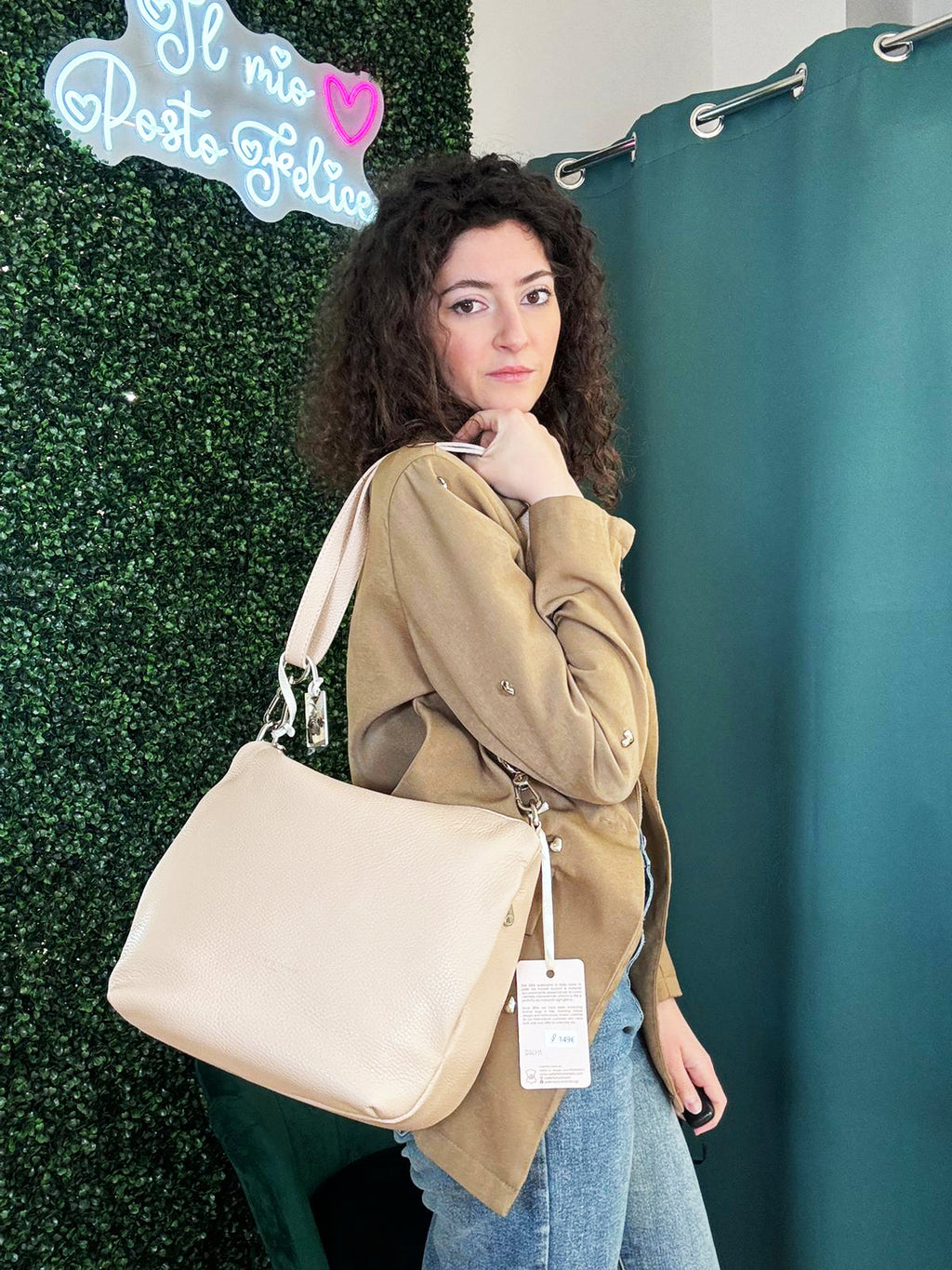 Borsa a tracolla/spalla Pelletteria Veneta Giuffa in vera pelle
