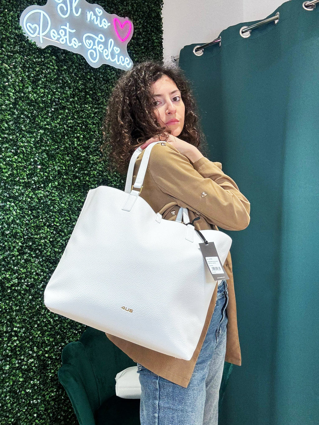 Borsa shopper 4US Cesare Paciotti Whitney Reversibile