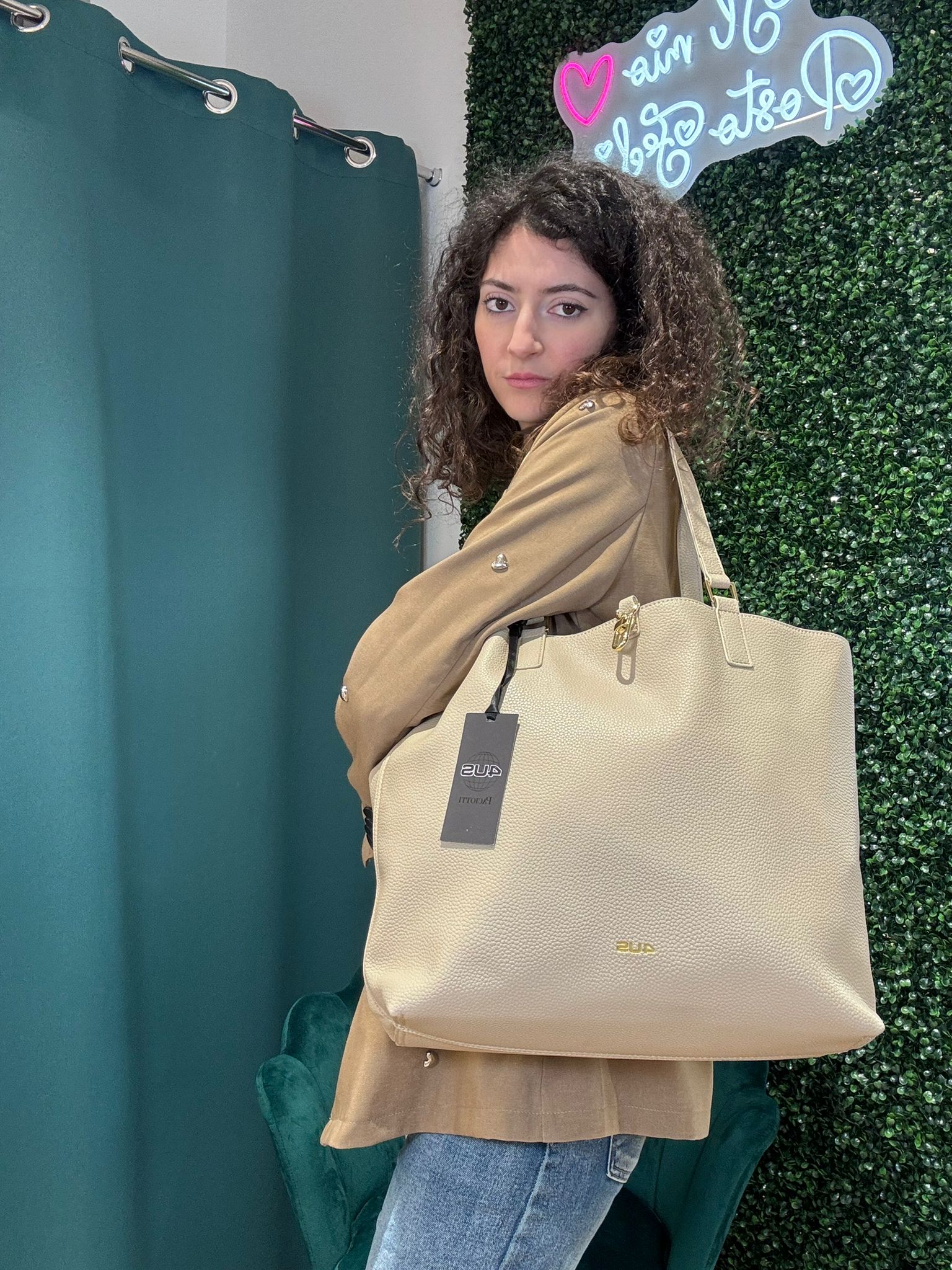 Borsa shopper 4US Cesare Paciotti Whitney Reversibile
