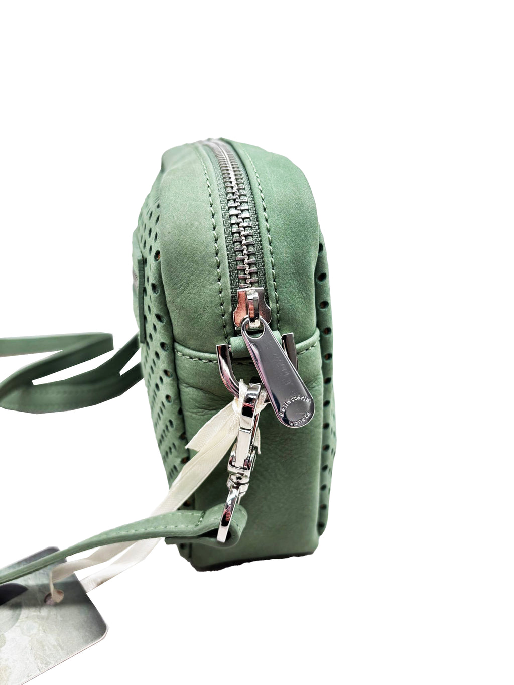 Borsa Tracolla piccola in pelle Nabuk forellata Pelletteria Veneta Forello in vera pelle