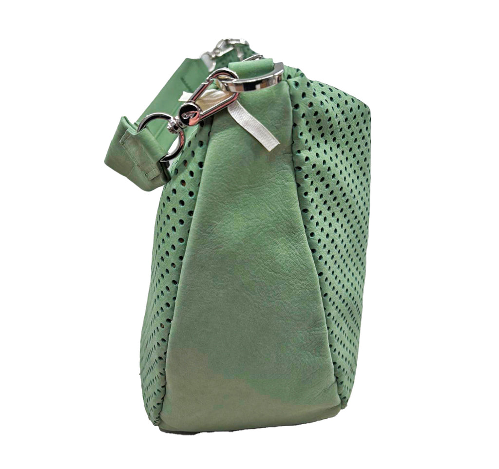 Shopper in pelle Nabuk forellata Pelletteria Veneta Forello in vera pelle