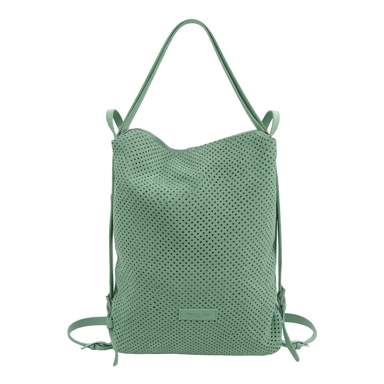 Borsa Zaino in pelle Nabuk forellata Pelletteria Veneta Forello in vera pelle