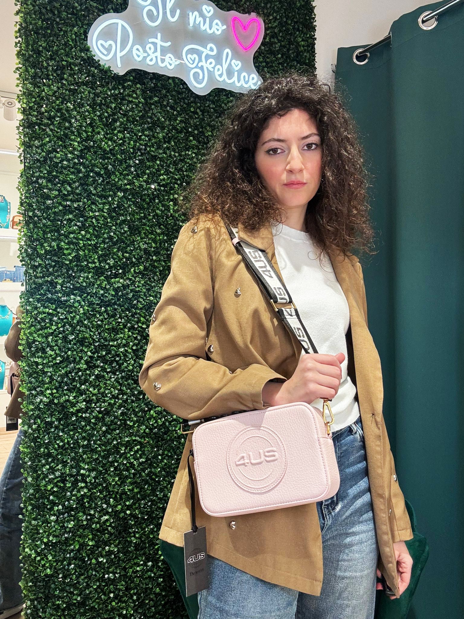 Borsa a Tracolla 4US Cesare Paciotti Amber Logata
