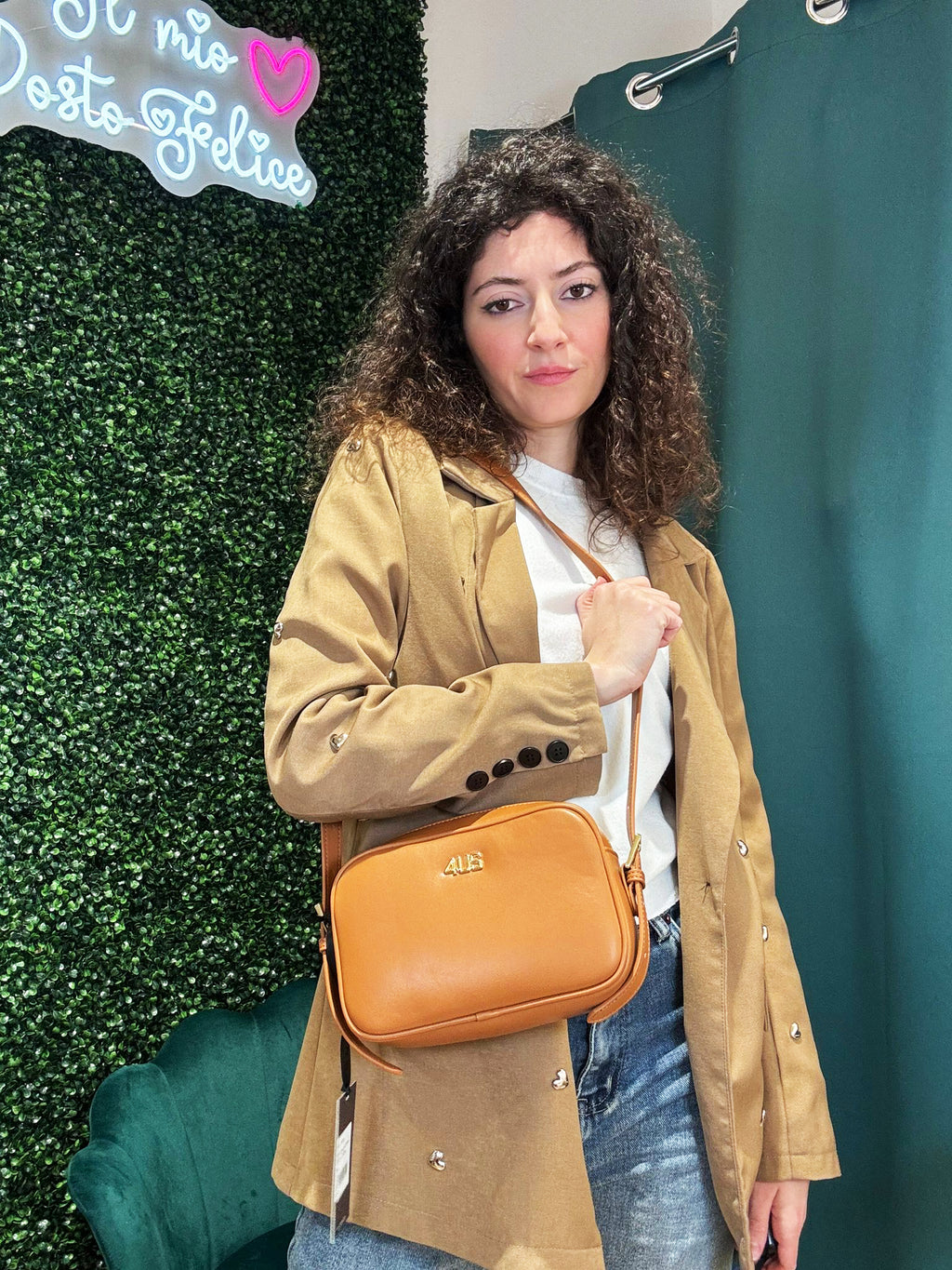 Borsa a Tracolla 4US Cesare Paciotti Amber