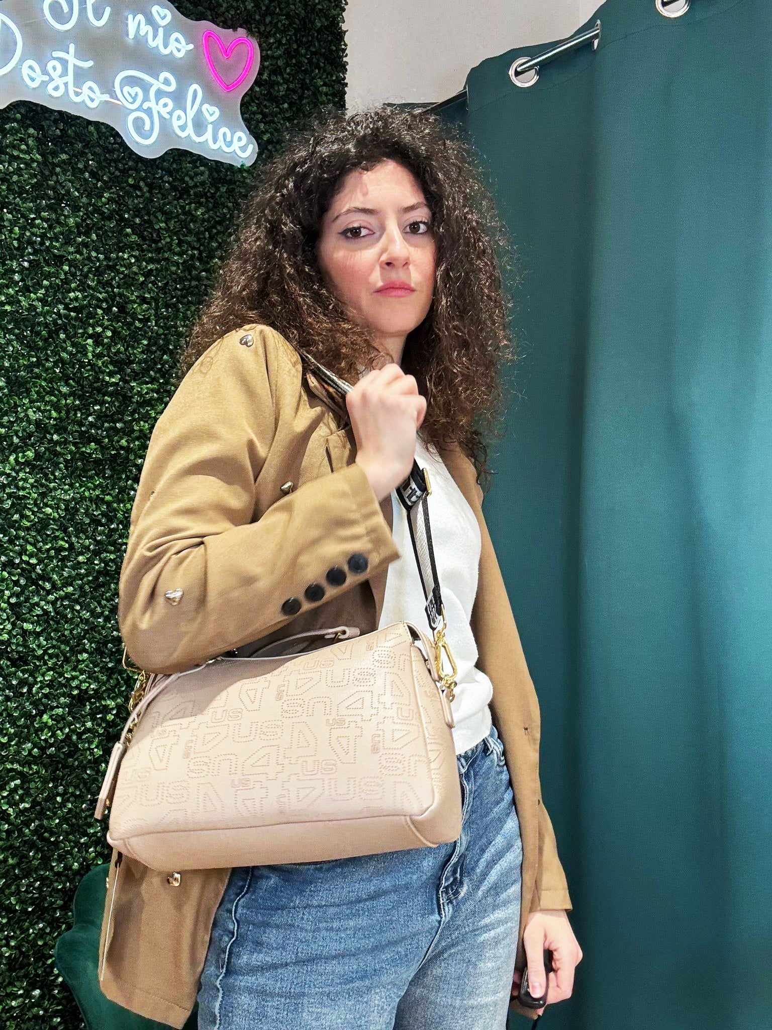 Borsa a Tracolla 4US Cesare Paciotti Catherine Logato Fori