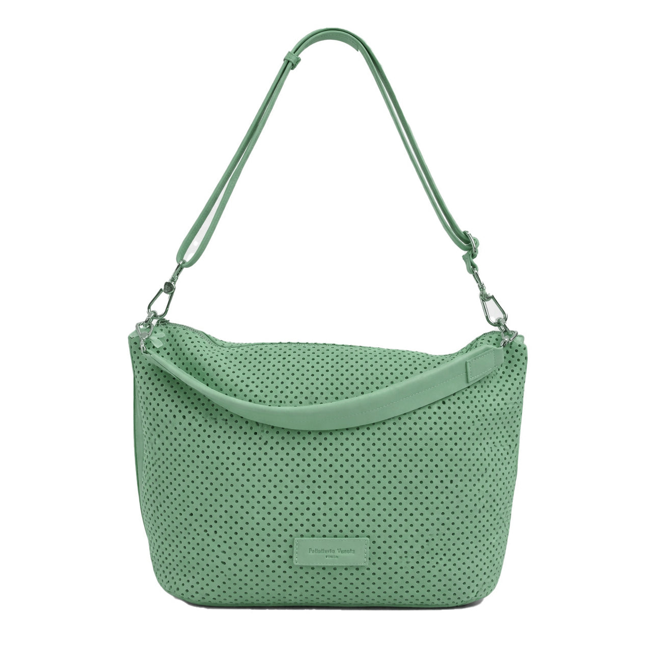 Shopper in pelle Nabuk forellata Pelletteria Veneta Forello in vera pelle