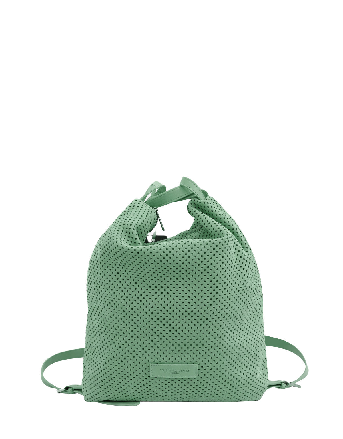 Borsa Zaino in pelle Nabuk forellata Pelletteria Veneta Forello in vera pelle