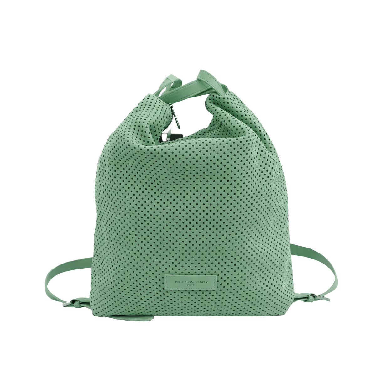 Borsa Zaino in pelle Nabuk forellata Pelletteria Veneta Forello in vera pelle
