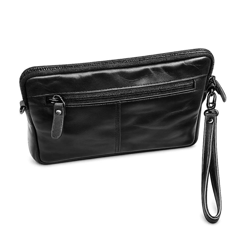 Pochette/Tracolla Aeronautica Militare AM356 Vintage in Vera pelle