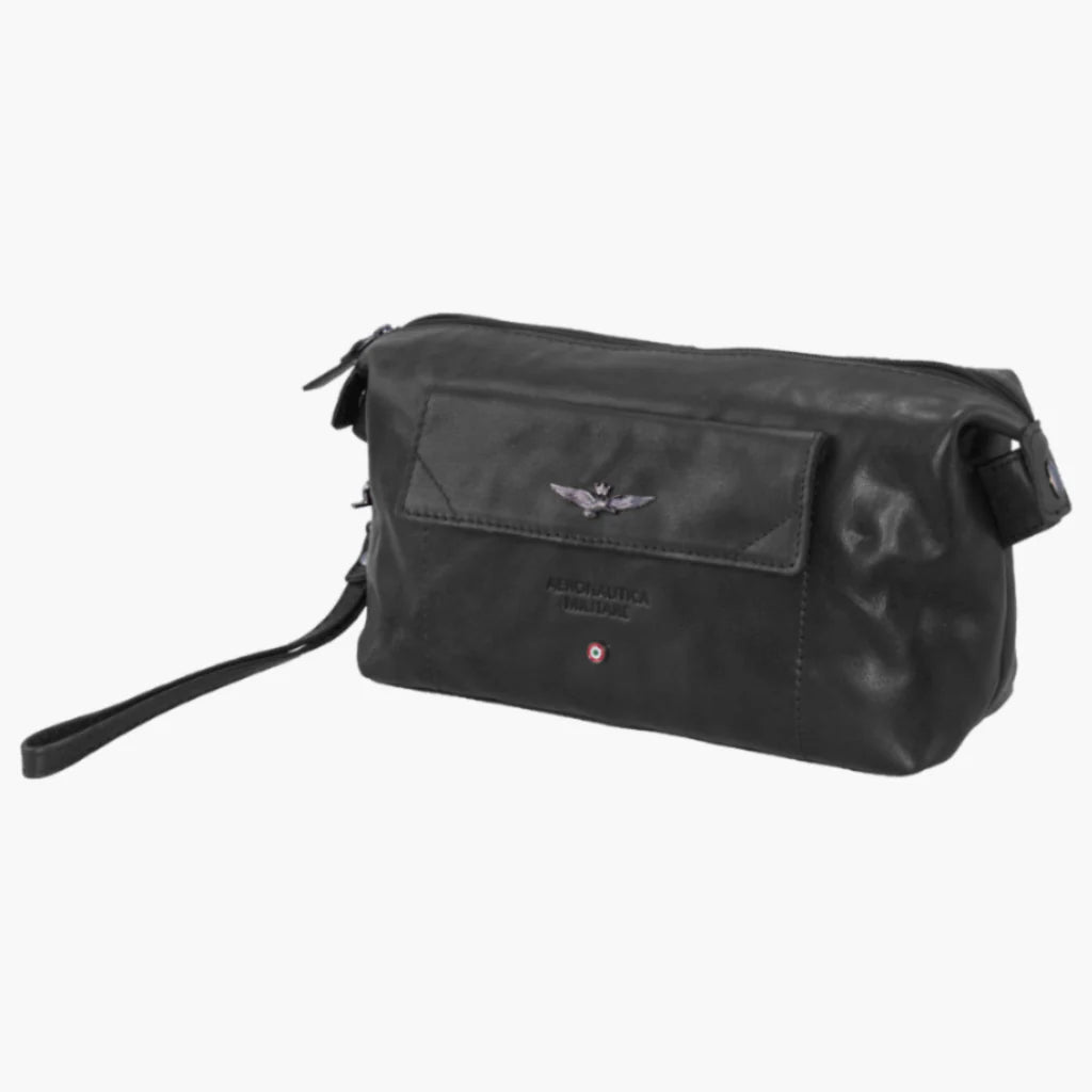 Necessaire Pochette in Vera pelle Vintage - Aeronautica Militare