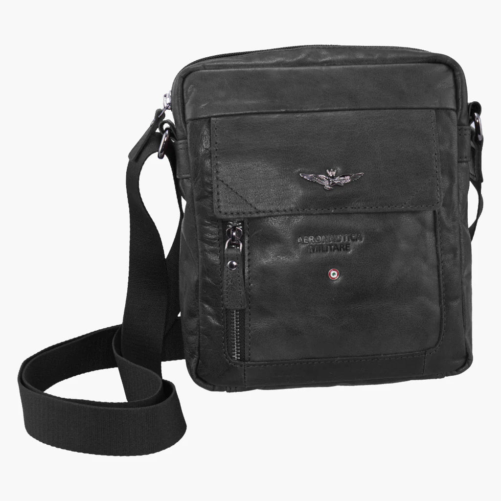 Tracolla Porta Tablet in Vera pelle Vintage - Aeronautica Militare