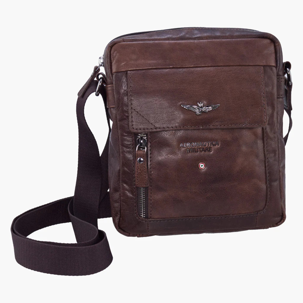 Tracolla Porta Tablet in Vera pelle Vintage - Aeronautica Militare