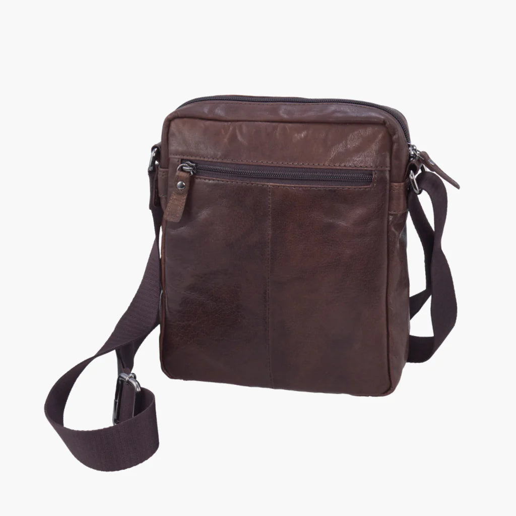 Tracolla Porta Tablet in Vera pelle Vintage - Aeronautica Militare