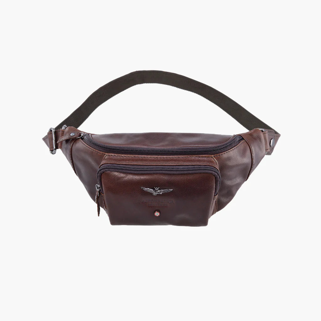 Marsupio in Vera pelle Vintage - Aeronautica Militare