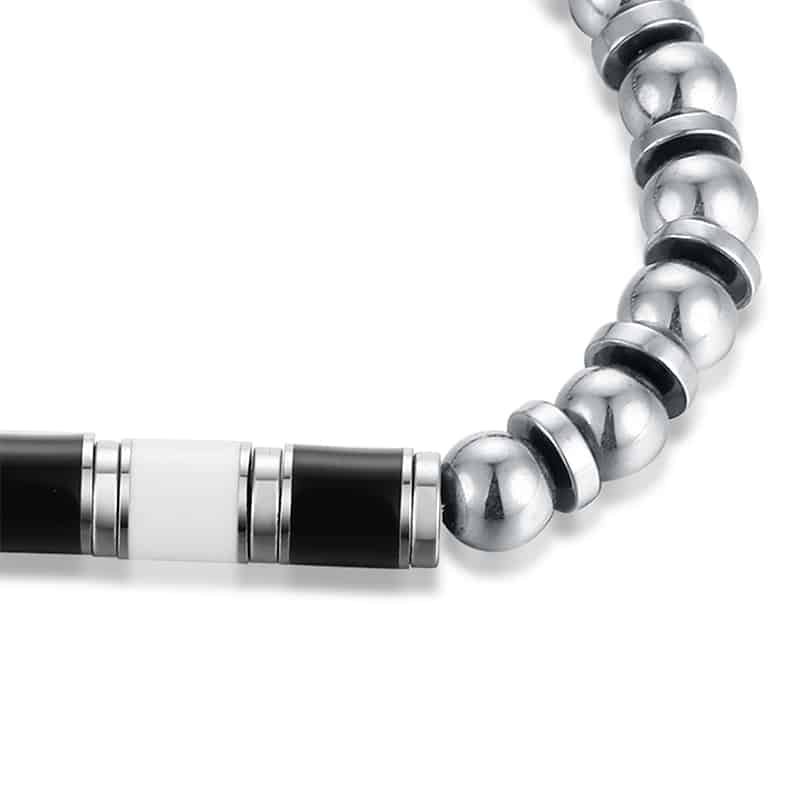 Bracciale Juventus Bianconero Uomo e Bambino in acciaio inox - Brand Gioielli