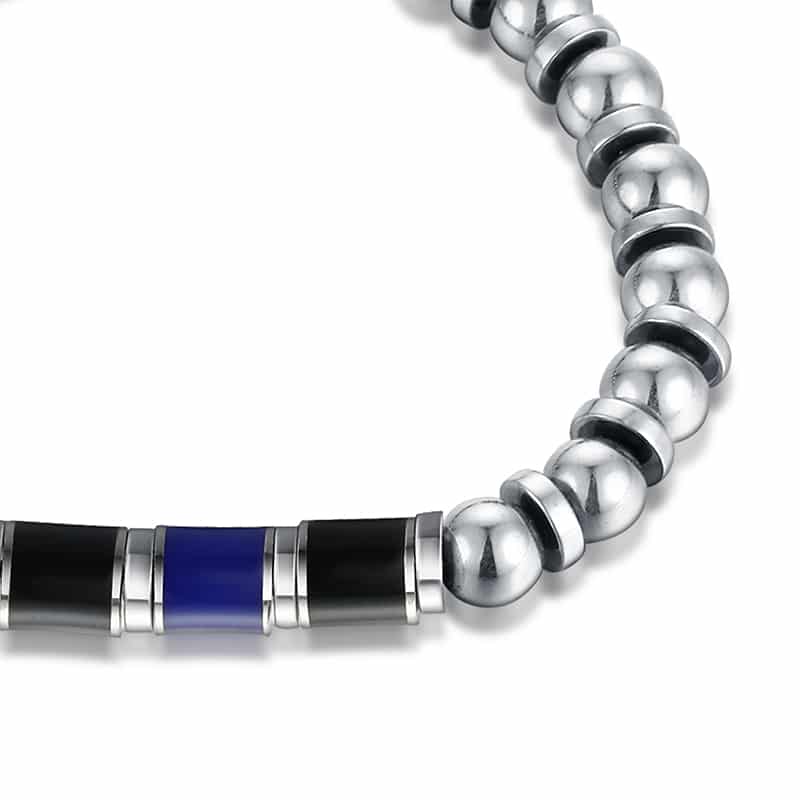 Bracciale Inter Nero Blu Uomo e Bambino in acciaio inox - Brand Gioielli