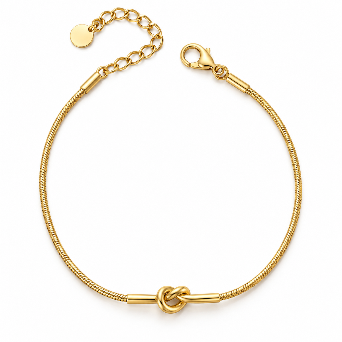 Bracciale Nodo Snake in Acciaio Inox