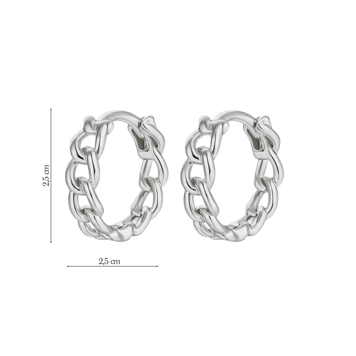 Coppia di Orecchini Catena in Acciaio Inox - Les Folies