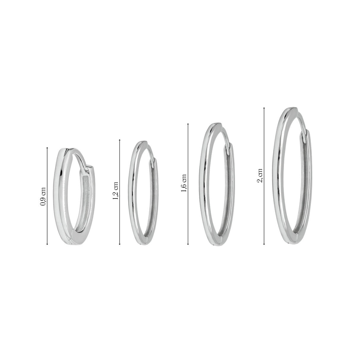 Coppia di Orecchini Cerchio in Acciaio Inox - Les Folies