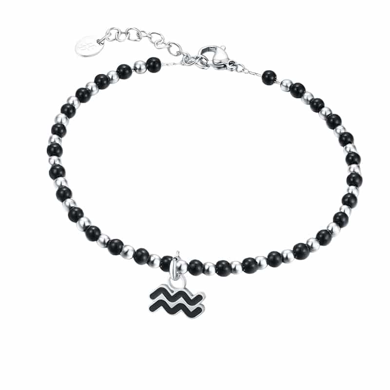 Charm Segno Zodiacale Acquario in acciaio inox Zodiaco - Brand Gioielli