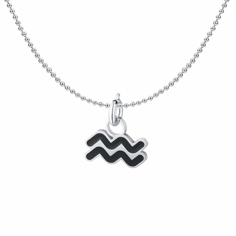 Charm Segno Zodiacale Acquario in acciaio inox Zodiaco - Brand Gioielli