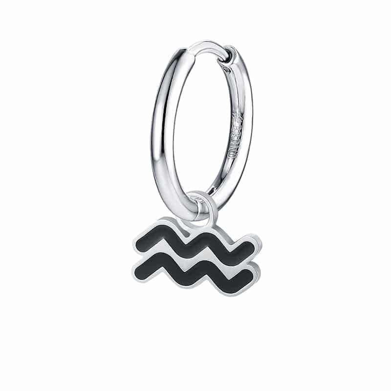 Charm Segno Zodiacale Acquario in acciaio inox Zodiaco - Brand Gioielli
