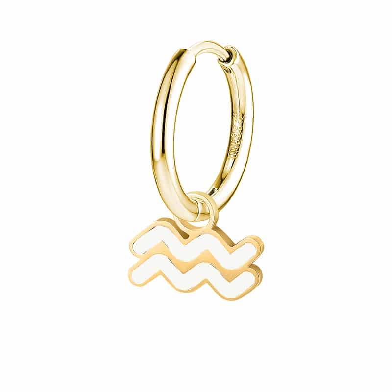 Charm Segno Zodiacale Acquario in acciaio inox Zodiaco - Brand Gioielli