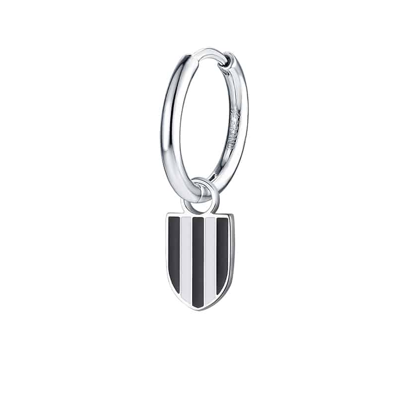 Charm Juventus bianconero ciondolo in acciaio inox - Brand Gioielli