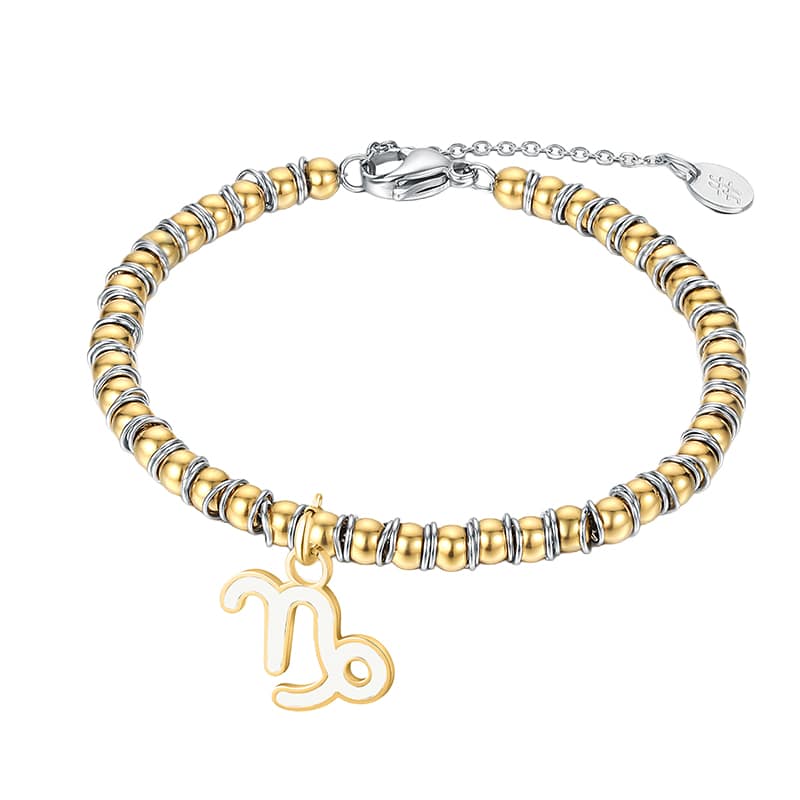 Charm Segno Zodiacale Capricorno in acciaio inox Zodiaco - Brand Gioielli