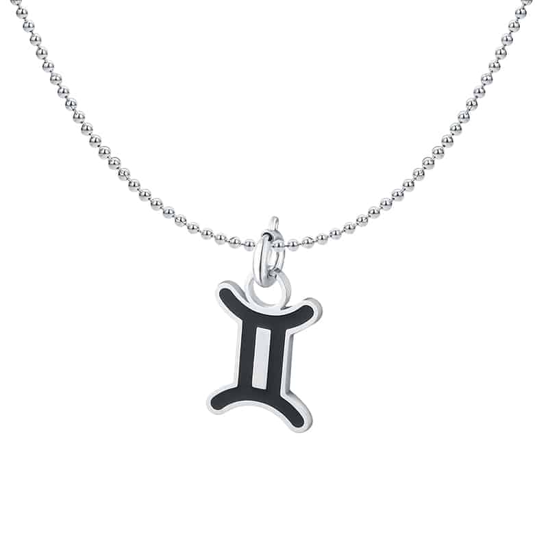 Charm Segno Zodiacale Gemelli in acciaio inox Zodiaco - Brand Gioielli